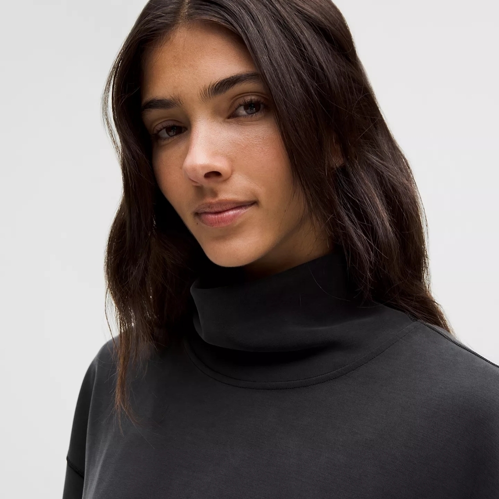 LULULEMON Softstreme Funnel-Neck Long Pullover Sweater, Womens Size Small - Picture 3 of 12